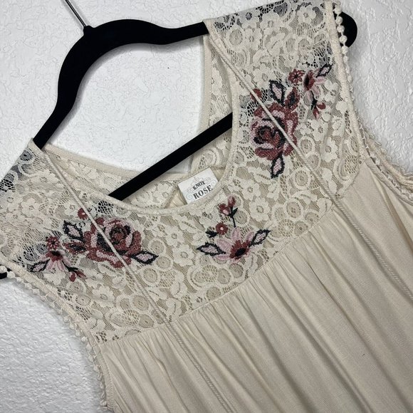 SOLD ON EBAY Knox Rose Lace Boho Blouse Size Large - Picture 2 of 9